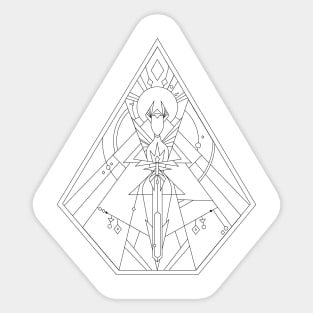 Window of She Ra Color-Your-Own Sticker